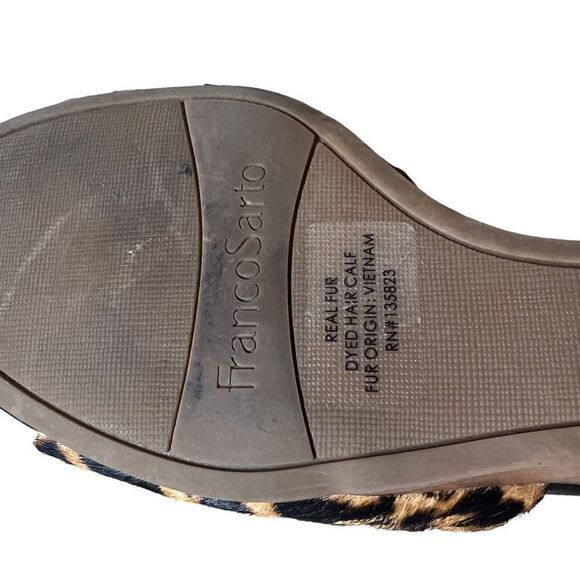 Franco Sarto Leopard Print Dyed Calf Fur
Wedge - 7.5 - Picture 12 of 15